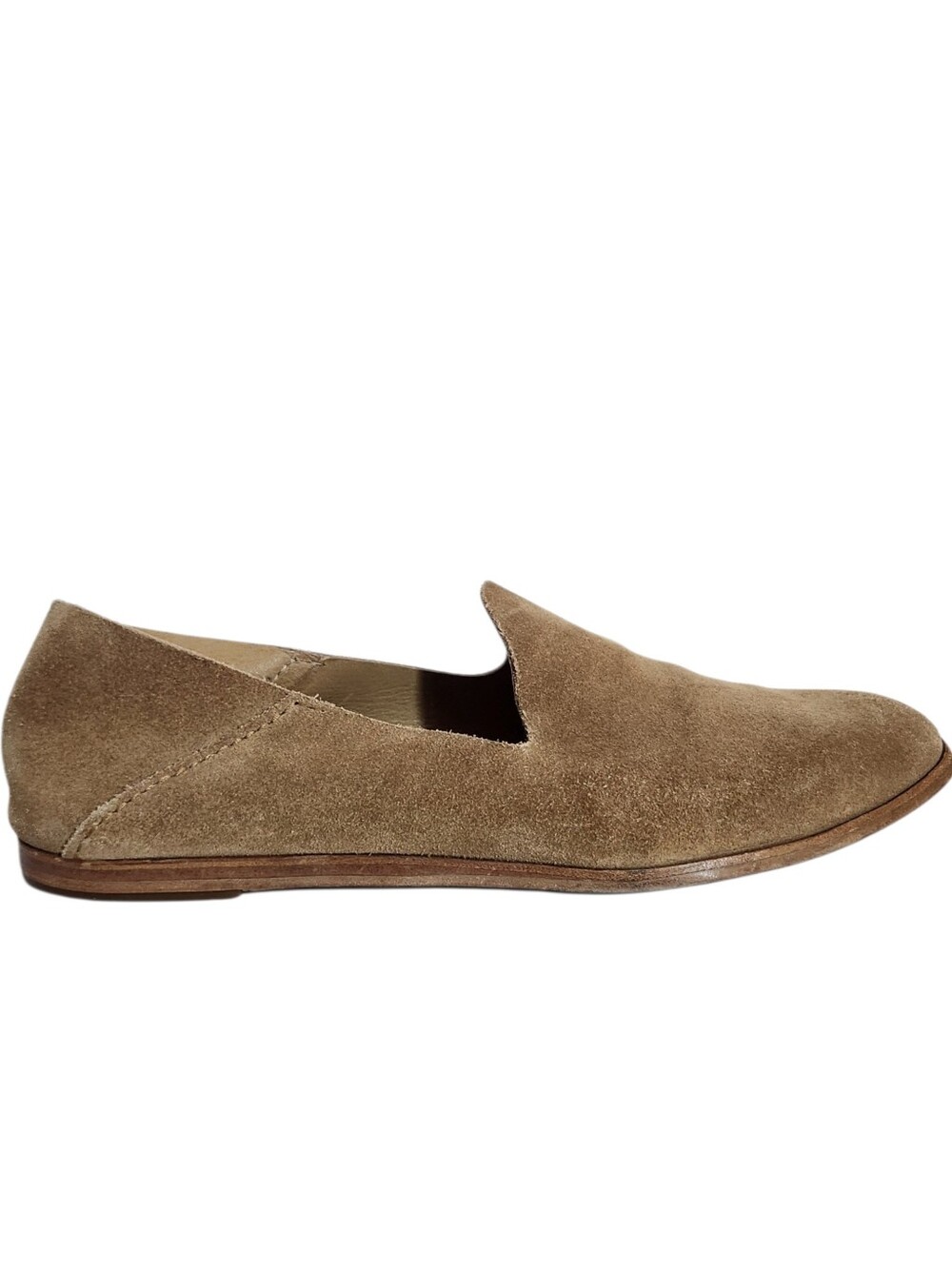 Pedro Garcia Yoshi Brown Suede Slipper Style Loafers Italian Size 39 Flaw